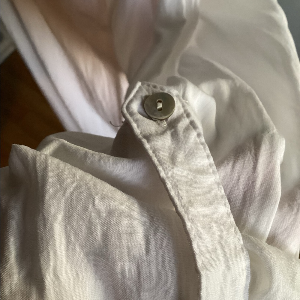 White Button-Down Long Shirt 3X - Picture 6 of 9